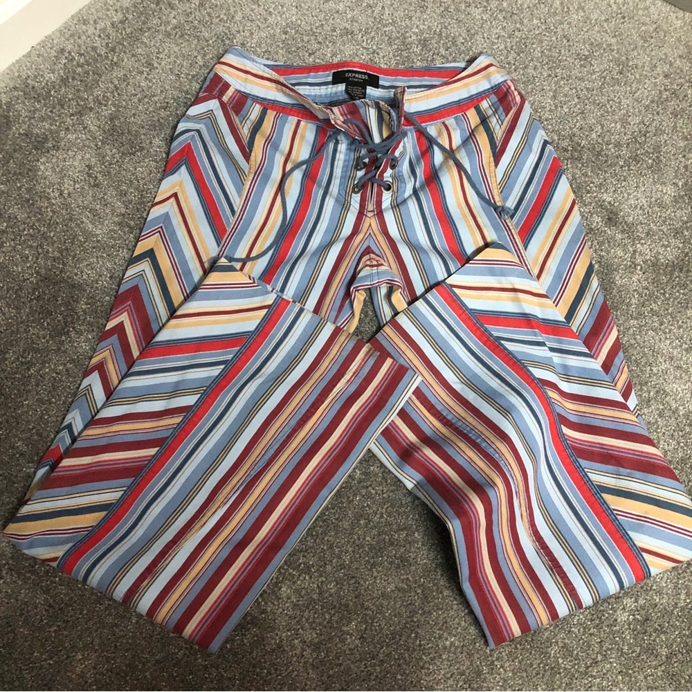 Express Colorful Flare Pant